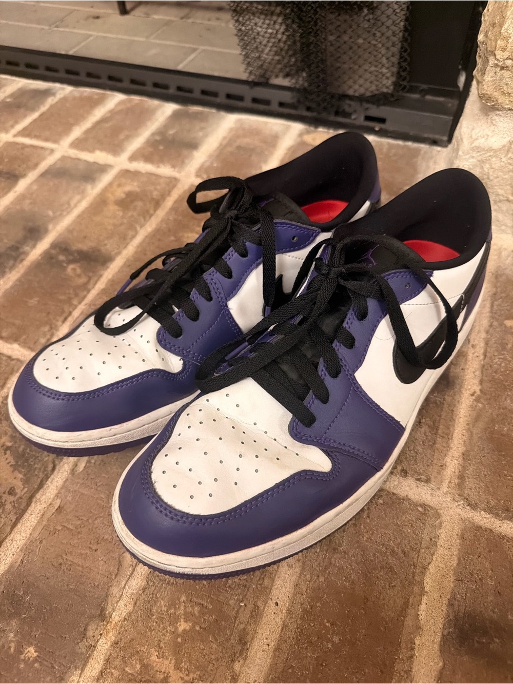 Nike Air Jordan 1 Low Golf Court Purple White Black Shoes Men’s 11.5